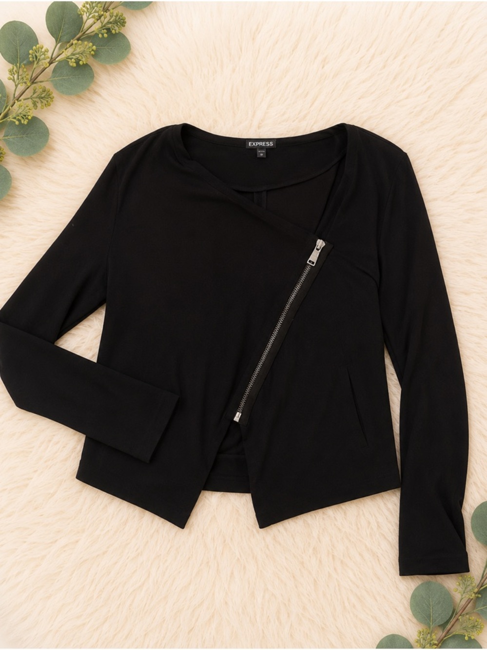 Express Suede Suit Blazer Jacket